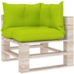 vidaXL Perne de paleți, 3 buc, verde aprins, material textil (314624)