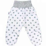 NEW BABY Baba lábfejes nadrág New Baby Classic II szürke csillagokkal - pindurka - 1 990 Ft