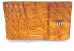 GIUDI fekvő narancs-barna hüllő mintás kártyatartó 6421STP-13 - minosegitaska