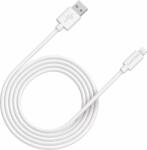CANYON MFI C48 USB-A apa - Lightning apa 2.0 Adat és töltőkábel - Fehér (2m) (CNS-MFIC12W)