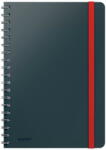Leitz Caiet de birou LEITZ Cosy, carton laminat, coperta dura, B5, 80 coli, cu spira, matematica, gri antr (L-44840089) - pcone