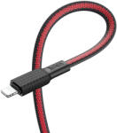 hoco. X69 lightning kábel (PD gyorstöltő), fekete piros