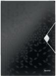 Leitz Mapa cu elastic LEITZ WOW, PP, A4, 150 coli, negru (L-45990095) - pcone