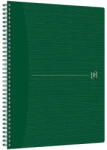 OXFORD Caiet cu spirala A4+, OXFORD Origins, 70 file-90g/mp, Scribzee, coperta PP - dictando - verde (OX-400150005)