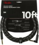 Fender Deluxe Series Black 3 m Директен - Ъглов Инструментален кабел (<![CDATA[0990820090]]>)