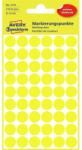 AVERY Etikett címke, o12mm, jelölésre, 54 címke/ív, 5 ív/doboz, Avery sárga (3144) - tintasziget