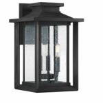 Quoizel Aplică exterior Wakefield, neagră, H: 43, 3 cm, 3xE14, IP44, QZ-WAKEFIELD-L-TBK (QZ-WAKEFIELD-L-TBK)