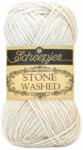 Scheepjes Stone Washed 801 Moon Stone - fehér pamut keverék fonal