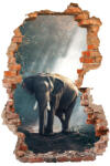 4 Decor Sticker cu efect 3D - Elefant