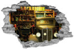 4 Decor Sticker cu efect 3D - Garaj