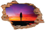 4 Decor Sticker cu efect 3D - Umbra feminina