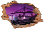 4 Decor Sticker cu efect 3D - Purple bridge