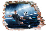 4 Decor Sticker cu efect 3D - Fotbalist