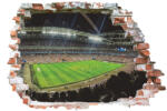 4 Decor Sticker cu efect 3D - Meci de fotbal