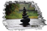 4 Decor Sticker cu efect 3D - Zen