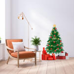 4 Decor Sticker - Pom de Craciun si globuri