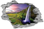 4 Decor Sticker cu efect 3D - Cascada de munte
