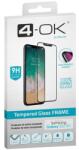 Blautel 4-OK képernyővédő üveg (3D, íves, karcálló, tokbarát, ujjlenyomat olvasó, 9H) FEKETE Samsung Galaxy S22 5G (SM-S901) (PRFS22)
