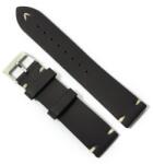  Curea de ceas Neagra din piele naturala cu cusatura alba 22mm GR1638N (GR1638N)