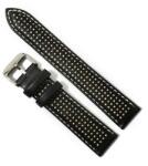  Curea de ceas Neagra din piele naturala 20mm 22mm GR1458 (GR1458)
