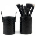 Makeup Set 12 Pensule Machiaj, Etui negru depozitare