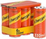 Schweppes Bautura carbogazoasa cu suc de mandarine, Schweppes, 0.33l x 6 (5942321001098)