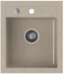 Quadron Chiuveta compozit incastrata Quadron Pop Johnny 100 bej 43x50 cm (HCQJ4350BEZK) Chiuveta