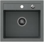 Quadron Chiuveta compozit incastrata Quadron Pop Johnny 110 gri 43x50 cm (HCQJ5047SZK) Chiuveta