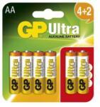 GP Batteries Ultra AA ceruzaelem 4 +2 darabos készlet (15AU)