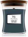 WoodWick Evening Onyx lumânare parfumată cu fitil din lemn 275 g