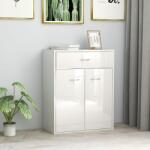 vidaXL Servantă, alb extralucios, 60x30x75 cm, PAL (800717) Comoda