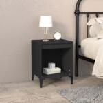 vidaXL Noptiere, negru, 40x35x50 cm (821876)