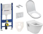 VitrA Fali WC készlet VitrA Integra incl. ülések + Geberit Duofix modul Delta 20 fehér SIKOGES5V0 gombbal (SIKOGES5V0)
