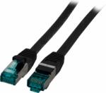 EFB-Elektronik S/FTP CAT6a Patch kábel 0.5m Fekete (MK6001.0,5B)