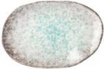 MIJ Farfurie pentru desert AQUA SPLASH, 17 x 11 cm, oval, albastru, MIJ Tava