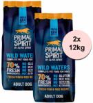 PRIMAL Spirit Primal Spirit Dog 70% Wild Waters - pește de mare 2 x 12kg