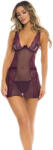 RENÉ ROFÉ Sneak Peak Chemise Set Purple S/M