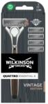 Wilkinson Sword Aparat de ras + 5 rezerve - Wilkinson Sword Quatro Vintage
