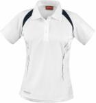 SPIRO Női galléros sportpóló Team Spirit - Fehér / sötétkék | M (SPIRO-S177F-1000156475)