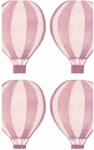  Rózsaszín Hőlégballon falmatrica