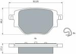 Bosch set placute frana, frana disc BOSCH 0 986 424 988 (0 986 424 988)