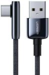 UGREEN Cablu Incarcare & Date USB la USB-C curbat 90° Ugreen - QC 3.0, Huawei SuperCharge, Adaptive Fast Ch (70434)