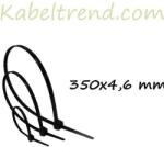 Kábel-Trend Gyorskötöző, Kábelkötegelő (350x4.6 mm, Fekete )