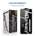 LITO Apple iPhone 14 Pro Lito HD Plus Privacy 2.5D Full Üvegfólia - Fekete