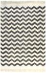  Fekete-fehér pamut szőnyeg mintával SORTO 120 x 180 cm