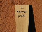 Mátra 70 cm-es tölgy kerítéselem 1. profil felületkezelve