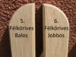 Mátra 90 cm-es tölgy kerítéselem 6. profil felületkezelve