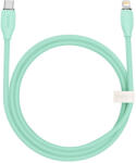 Baseus CAGD020106 Jelly Cable USB-C apa 2.0 - Lightning apa Adat és töltőkábel - Zöld (2m) (CAGD020106)
