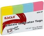 EAGLE Oldaljelölő EAGLE 652-5P papír pasztell vegyes szín 4x25 lap - papiriroszerplaza