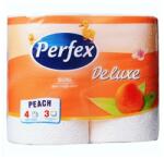Perfex Toalettpapír PERFEX Deluxe 3 rétegű 4 tekercses barack - papiriroszerplaza